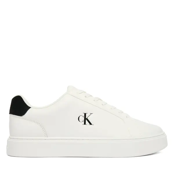 Calvin Klein Tenisice Calvin Klein Classic Cupsole Laceup Lth YM0YM01435 Bijela