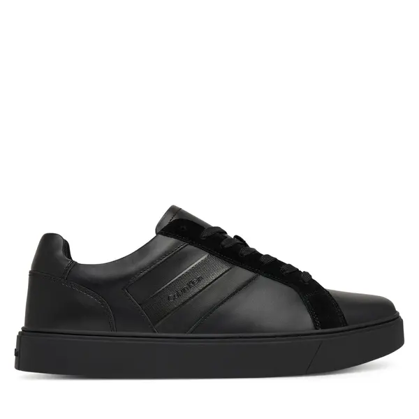 Calvin Klein Tenisice Calvin Klein Classic Cupsole Laceup Tape Lth2 YM0YM01448 Crna