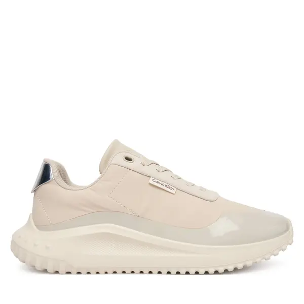 Calvin Klein Tenisice Calvin Klein Eva Runner Lace Up Mat Mix YW0YW02016 Bež