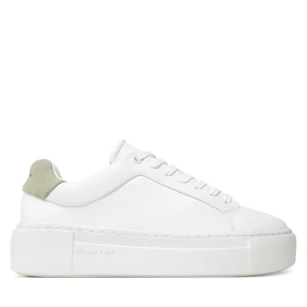 Calvin Klein Tenisice Calvin Klein Ff Cupsole Lace Up Lth HW0HW02570 Bijela