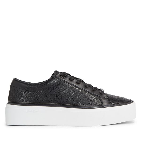 Calvin Klein Tenisice Calvin Klein Flatform Cupsole Lace Up-Epi Mn HW0HW01670 Black Mono 0GK