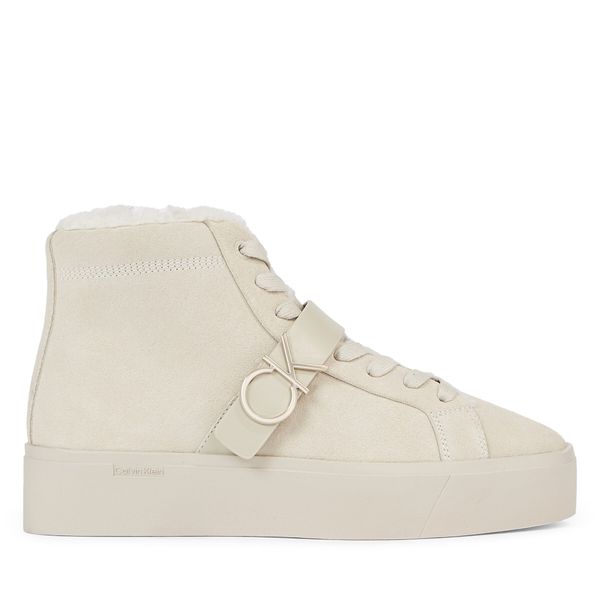 Calvin Klein Tenisice Calvin Klein Fltfrm Cupsole Ht W/Hw Sue Wl HW0HW01819 Feather Gray ABY