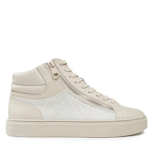 Calvin Klein Tenisice Calvin Klein High Top Lace Up W/Zip Mono HM0HM01046 Outline Mono Beige 0F5