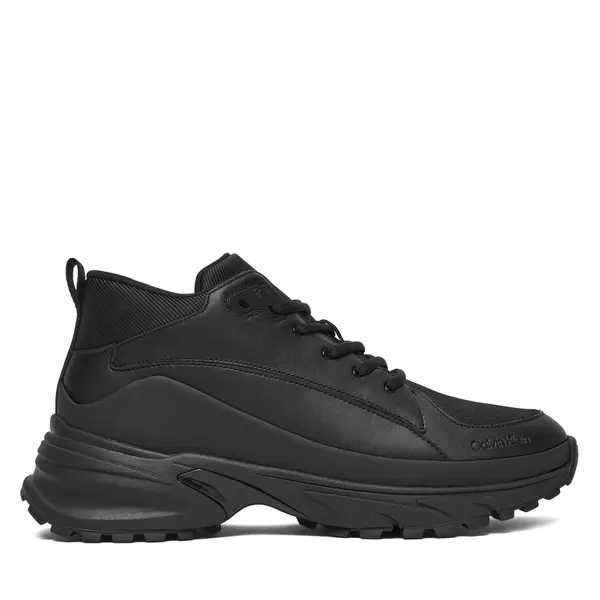 Calvin Klein Tenisice Calvin Klein Hike Runner Mid Laceup Tech Mix YM0YM01418 Crna