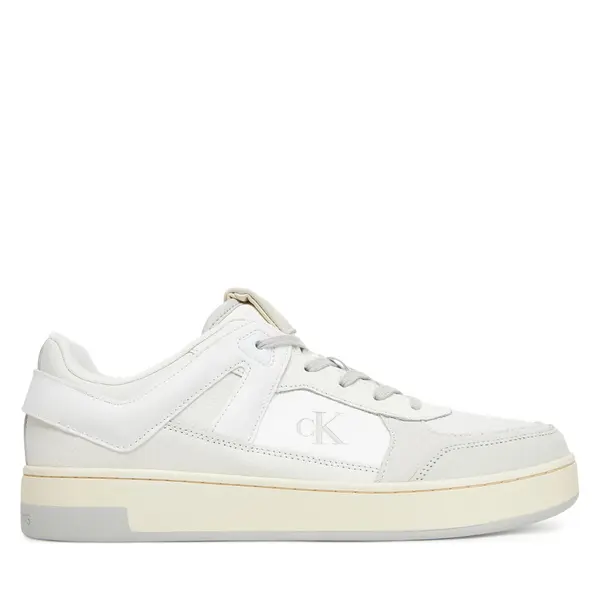 Calvin Klein Jeans Tenisice Calvin Klein Jeans Basket Cup Low Laceup Lth Mix YM0YM01308 Bijela