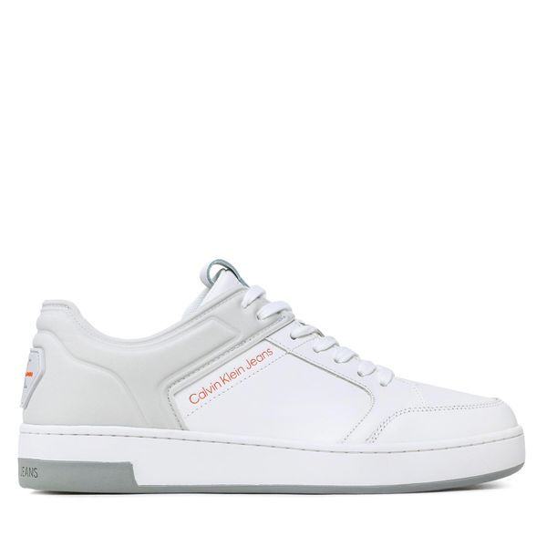Calvin Klein Jeans Tenisice Calvin Klein Jeans Basket Cupsole High/Low Freq YM0YM00611 White/Oyster Mushroom/Firecracker 0LG