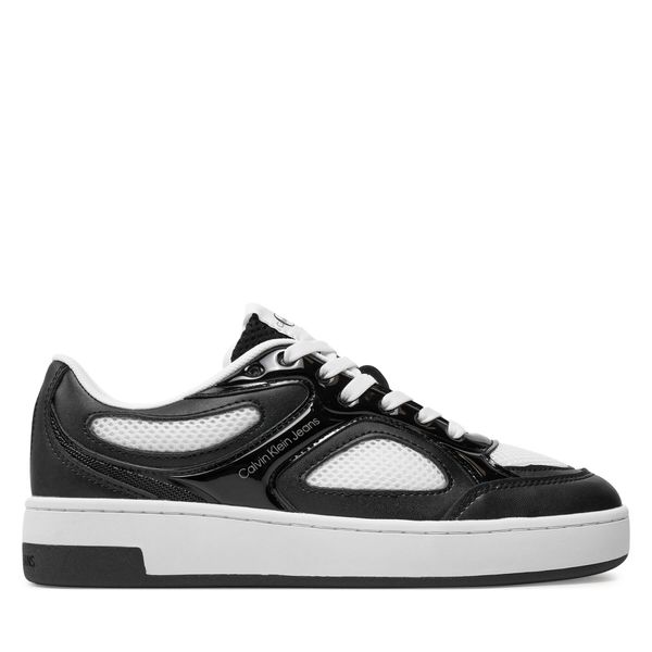 Calvin Klein Jeans Tenisice Calvin Klein Jeans Basket Cupsole Low Mix In Met YW0YW01387 Crna