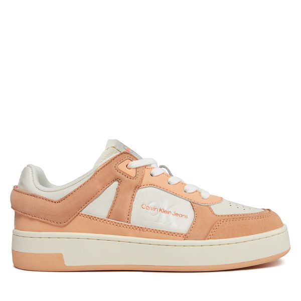 Calvin Klein Jeans Tenisice Calvin Klein Jeans Basket Cupsole Low Mix Ml Fad YW0YW01301 Apricot Ice/Creamy White 0JM