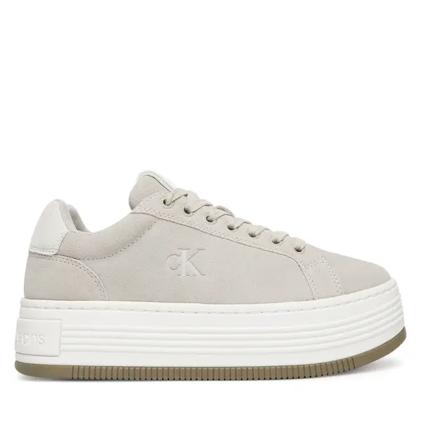 Calvin Klein Jeans Tenisice Calvin Klein Jeans Bold Flatf Low Lace Mg Sd YW0YW01839 Siva