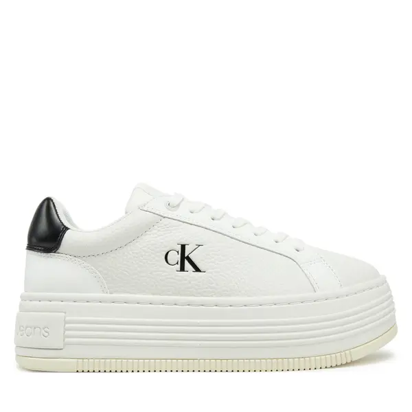 Calvin Klein Jeans Tenisice Calvin Klein Jeans Bold Flatf Low Lace Mg YW0YW01766 Bijela