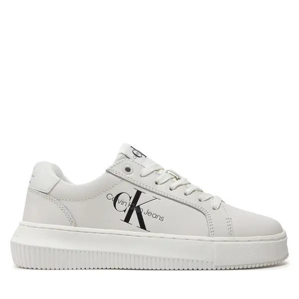 Calvin Klein Jeans Tenisice Calvin Klein Jeans Chunky Cupsole Laceup Mon Lth Wn YW0YW00823 Bijela