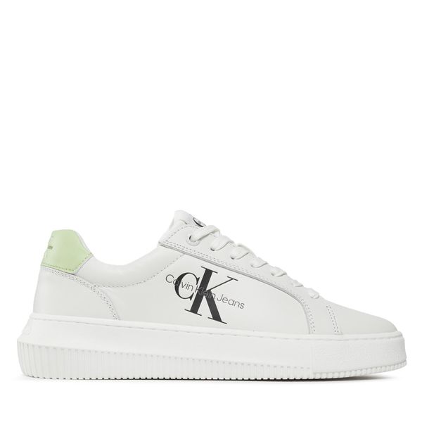 Calvin Klein Jeans Tenisice Calvin Klein Jeans Chunky Cupsole Laceup Mon Lth Wn YW0YW00823 Bright White/Exotic Mint 02U