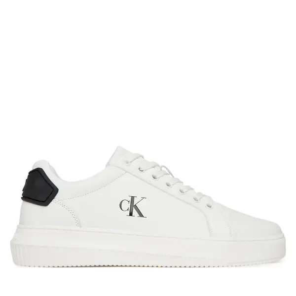 Calvin Klein Jeans Tenisice Calvin Klein Jeans Chunky Cupsole Ru Patch Lth YM0YM01296 Bijela