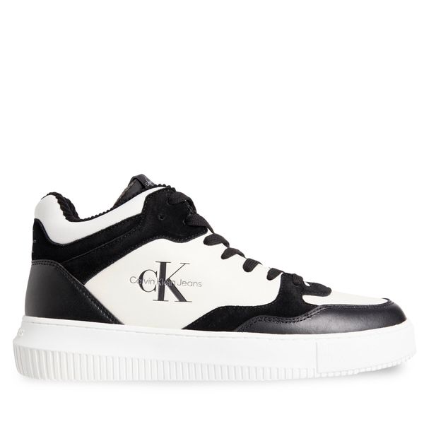 Calvin Klein Jeans Tenisice Calvin Klein Jeans Chunky Mid Cupsole Coui Lth Mix YM0YM00779 Black/Creamy White 00W