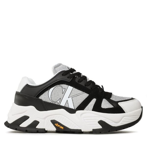 Calvin Klein Jeans Tenisice Calvin Klein Jeans Chunky Runner Vibram Lth Mix YM0YM00719 Bright White/Black YBR