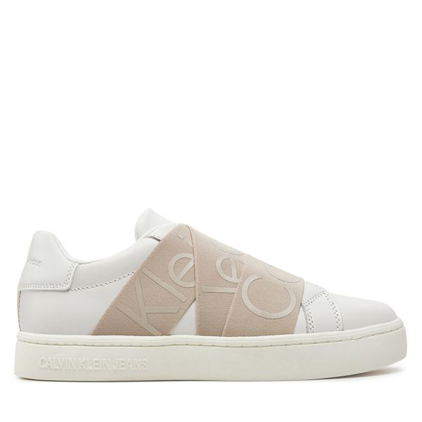 Calvin Klein Jeans Tenisice Calvin Klein Jeans Classic Cupsole Elas Web YW0YW01391 Bijela