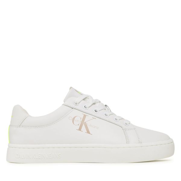 Calvin Klein Jeans Tenisice Calvin Klein Jeans Classic Cupsole Fluo Contrast YM0YM00603 White/Ancient White 0LA
