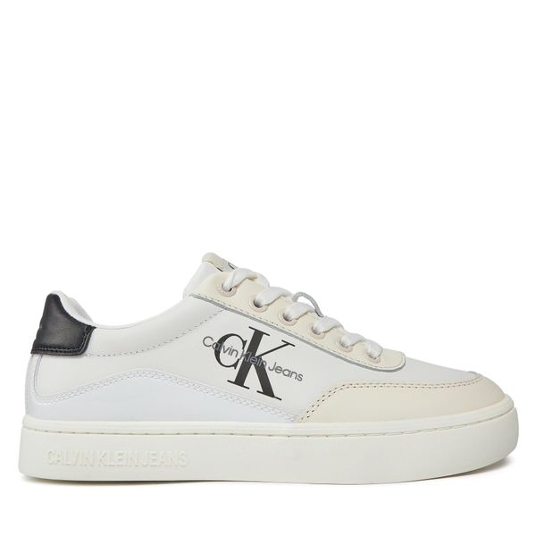Calvin Klein Jeans Tenisice Calvin Klein Jeans Classic Cupsole Low Lace Lth Ml YW0YW01296 Bright White/Black 01W