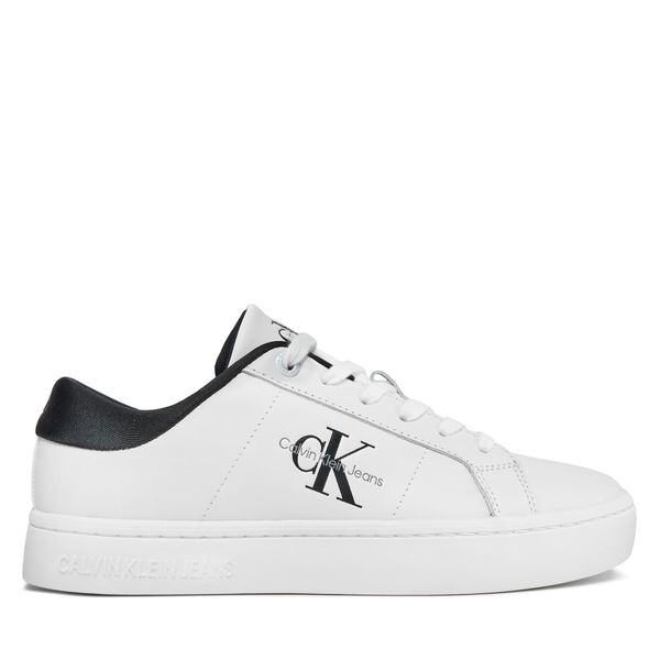 Calvin Klein Jeans Tenisice Calvin Klein Jeans Classic Cupsole Lowlaceup Lth Wn YW0YW01444 Crna