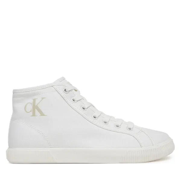 Calvin Klein Jeans Tenisice Calvin Klein Jeans Ess Vulc Mid Cv Mg Wn YW0YW01761 Bijela