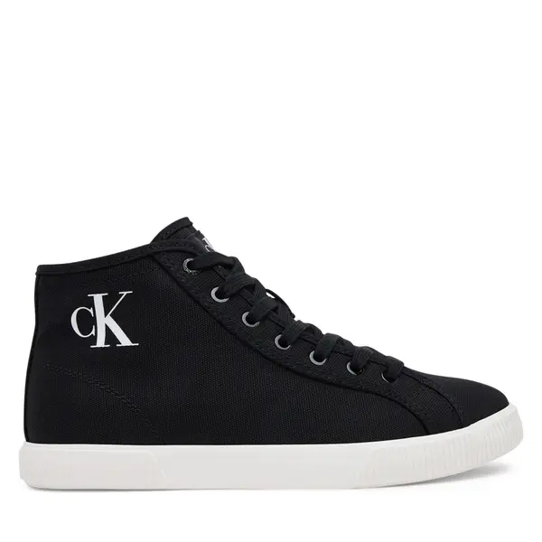 Calvin Klein Jeans Tenisice Calvin Klein Jeans Ess Vulc Mid Cv Mg Wn YW0YW01761 Crna