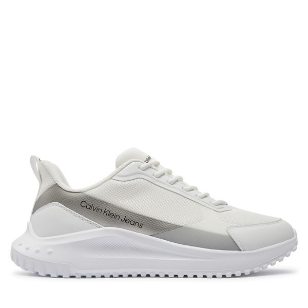 Calvin Klein Jeans Tenisice Calvin Klein Jeans Eva Runner Lowlaceup Mix In Mr YM0YM00906 Triple Bright White/Silver 0K4