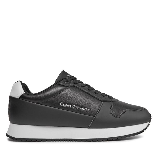Calvin Klein Jeans Tenisice Calvin Klein Jeans Retro Runner Low Lth In Sat YM0YM00863 Black/Bright White 0GM