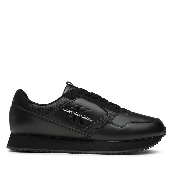 Calvin Klein Jeans Tenisice Calvin Klein Jeans Retro Runner Lth-Pu Mono Patch YM0YM00581 Black BDS