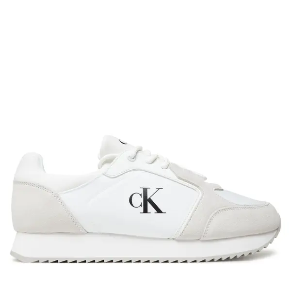 Calvin Klein Jeans Tenisice Calvin Klein Jeans Retro Runner Sock Lace Up Ny-Su YM0YM01326 Bijela