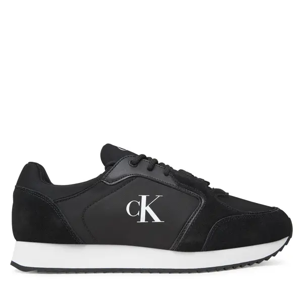 Calvin Klein Jeans Tenisice Calvin Klein Jeans Retro Runner Sock Lace Up Ny-Su YM0YM01326 Crna