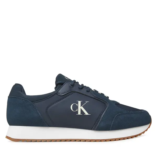 Calvin Klein Jeans Tenisice Calvin Klein Jeans Retro Runner Sock Lace Up Ny-Su YM0YM01326 Tamnoplava