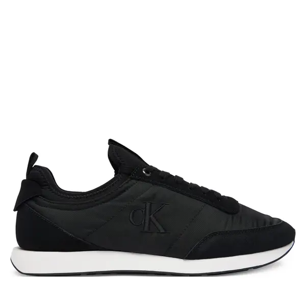 Calvin Klein Jeans Tenisice Calvin Klein Jeans Retro Runner Sock Laceup Mix YM0YM01414 Crna
