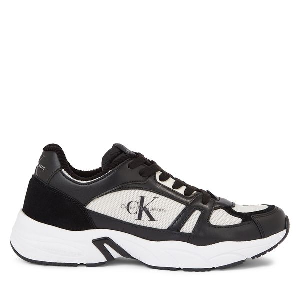 Calvin Klein Jeans Tenisice Calvin Klein Jeans Retro Tennis Laceup Coui YM0YM00793 Black/Creamy White 00W