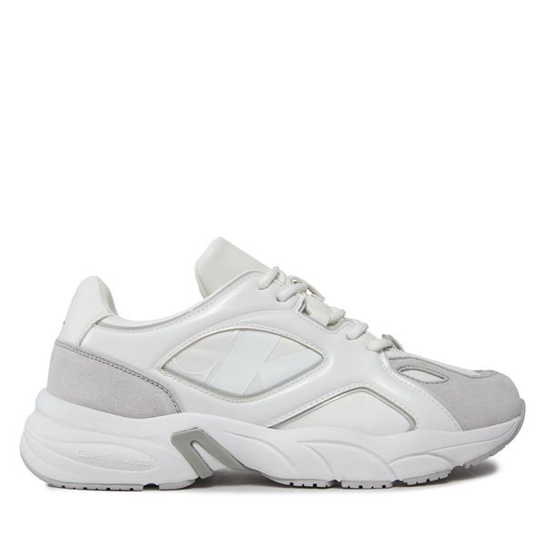 Calvin Klein Jeans Tenisice Calvin Klein Jeans Retro Tennis Low Lace Mix Nbs Lu YW0YW01312 Bright White/Oyster Mushroom 01V