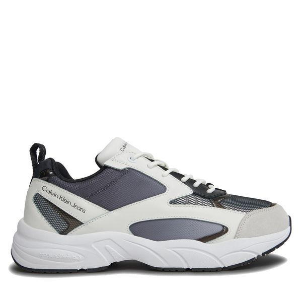Calvin Klein Jeans Tenisice Calvin Klein Jeans Retro Tennis Low Mix In Sat YM0YM00877 Black/Bright White 0GM