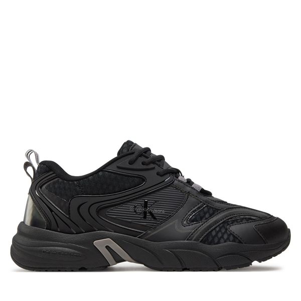 Calvin Klein Jeans Tenisice Calvin Klein Jeans Retro Tennis Low Mix Ml Met YM0YM00931 Triple Black 0GT