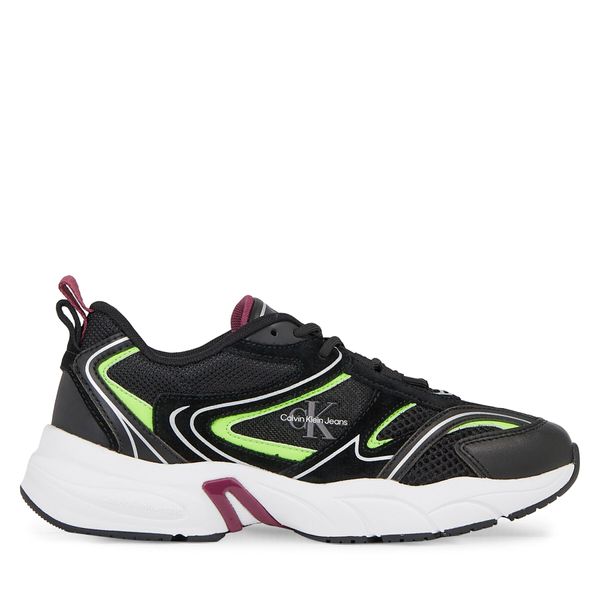 Calvin Klein Jeans Tenisice Calvin Klein Jeans Retro Tennis Su-Mesh Wn YW0YW00891 Black/Amethyst/Lime 0GV