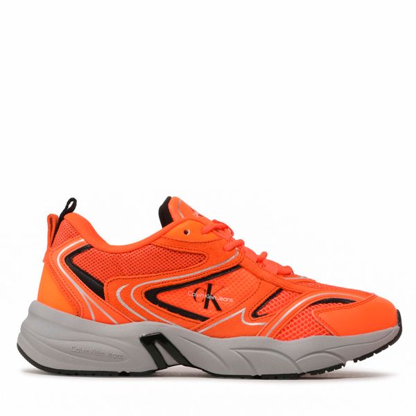 Calvin Klein Jeans Tenisice Calvin Klein Jeans Retro Tennis Su-Mesh YM0YM00589 Shocking Orange/Formal Grey S07