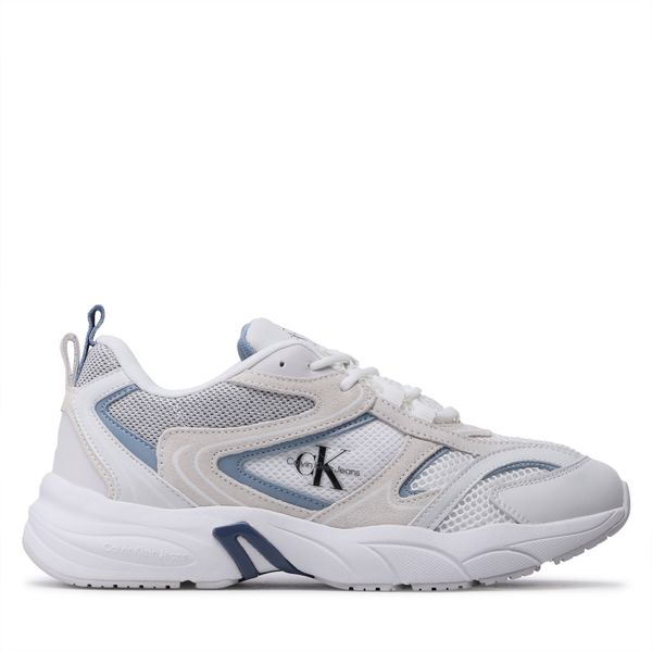 Calvin Klein Jeans Tenisice Calvin Klein Jeans Retro Tennis Su-Mesh YM0YM00589 White/Iceland Blue 01S