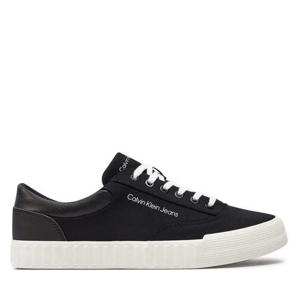 Calvin Klein Jeans Tenisice Calvin Klein Jeans Skater Vulc Low Laceup Mix In Dc YM0YM00903 Black/Bright White 0GM