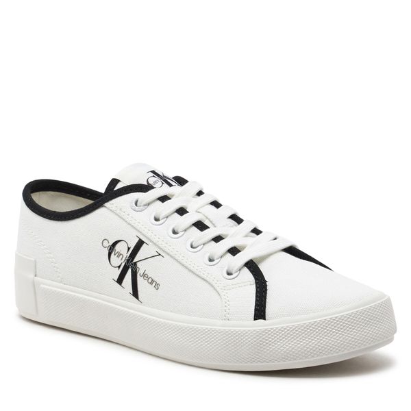 Calvin Klein Jeans Tenisice Calvin Klein Jeans Skater Vulcanized Low Cs Ml Mr YW0YW01453 Bright White/Black 01W