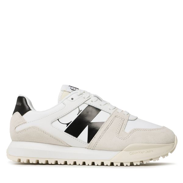Calvin Klein Jeans Tenisice Calvin Klein Jeans Toothy Run Laceup Low Lth Mix YM0YM00744 Bright White/Creamy White/Black YBR