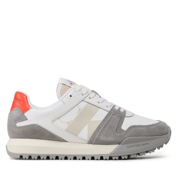 Calvin Klein Jeans Tenisice Calvin Klein Jeans Toothy Run Laceup Low Lth Mix YM0YM00744 Creamy White/Bright White/Oyster 0K5