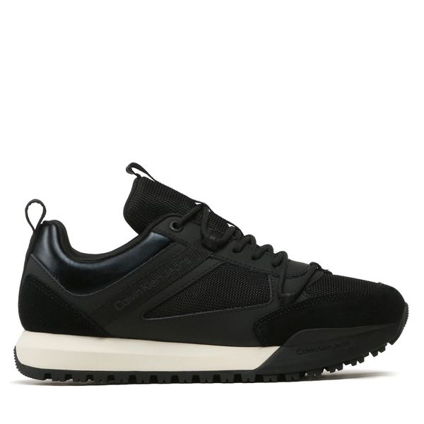 Calvin Klein Jeans Tenisice Calvin Klein Jeans Toothy Runner Low Laceup Mix YM0YM00710 Crna