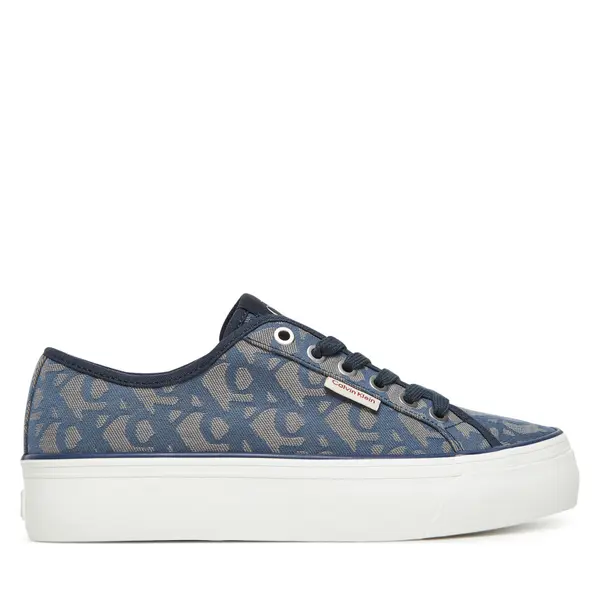 Calvin Klein Jeans Tenisice Calvin Klein Jeans Vulc Flatf Jacquard YW0YW01965 Tamnoplava