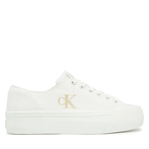 Calvin Klein Jeans Tenisice Calvin Klein Jeans Vulc Flatform Low Cv Mg YW0YW01763 Bijela