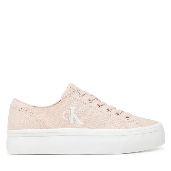 Calvin Klein Jeans Tenisice Calvin Klein Jeans Vulc Flatform Low Cv Mg YW0YW01763 Narančasta