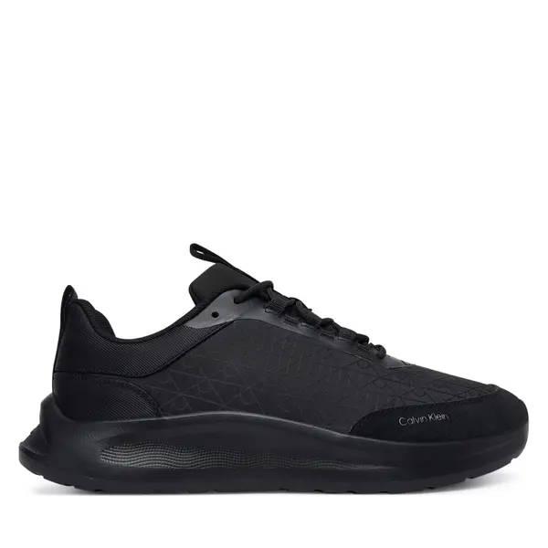 Calvin Klein Tenisice Calvin Klein Light Eva Runn Laceup Aop HM0HM02343 Crna