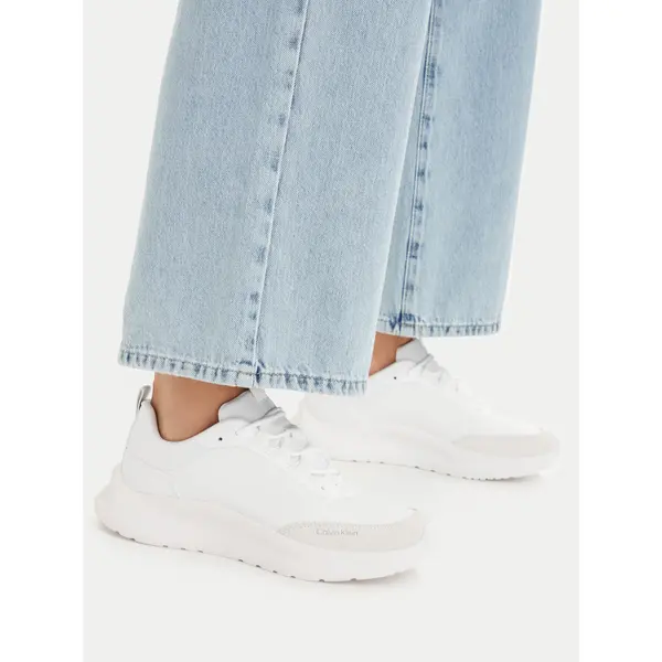 Calvin Klein Tenisice Calvin Klein Light Eva Runn Laceup Aop HW0HW03292 Bijela