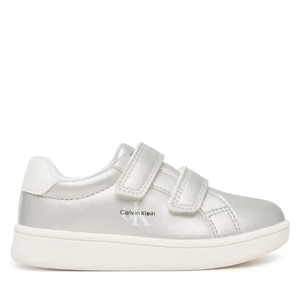 Calvin Klein Tenisice Calvin Klein Low Cut Velcro V1A9-83205-0376 M Srebrna